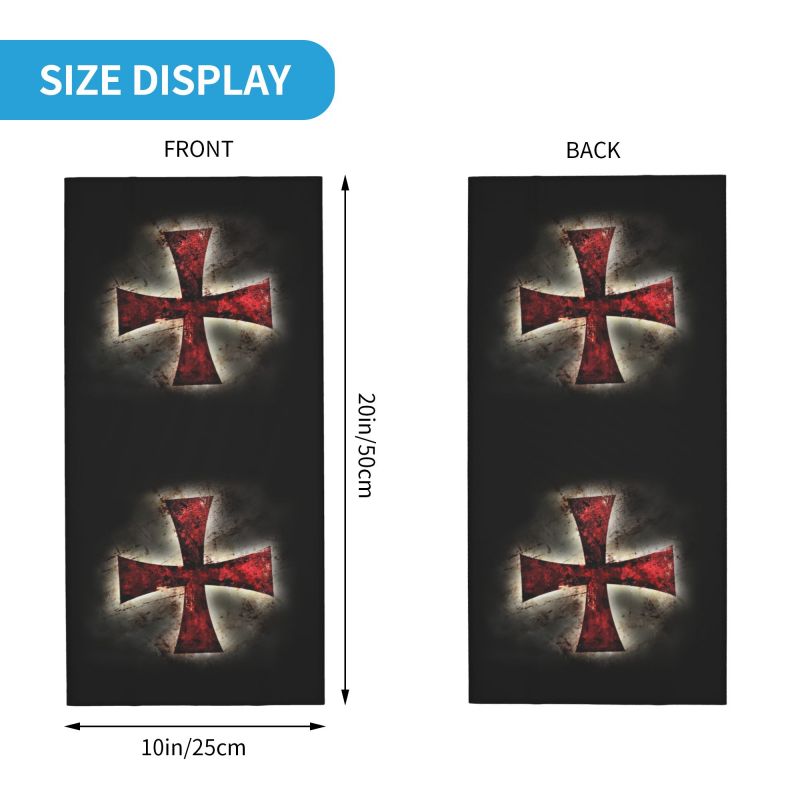 Custom Knights Templar Flag Ba - Balaclava Face Mask ulasan dan harga